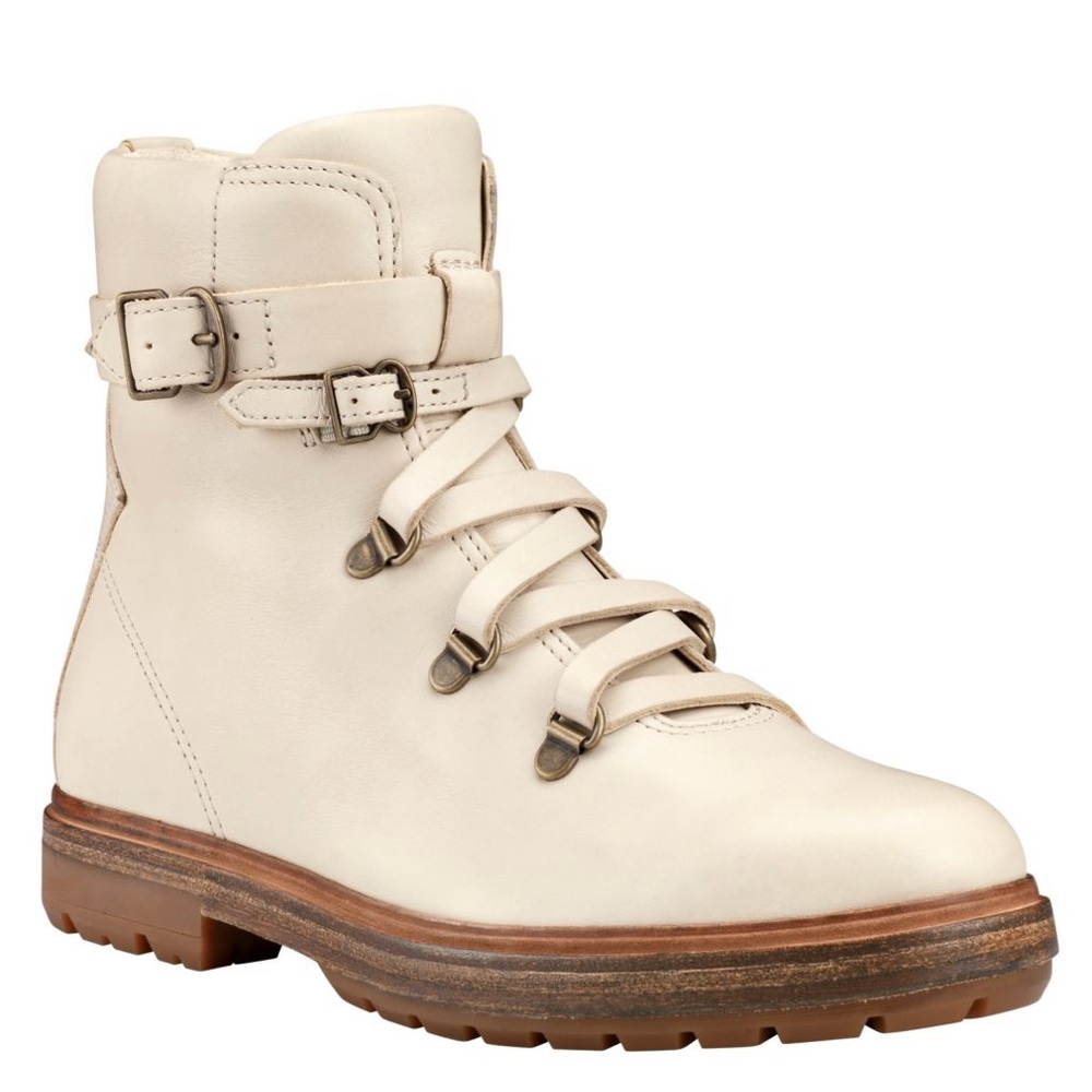 Timberland Riley Flair Leather White Hiker Boot 7